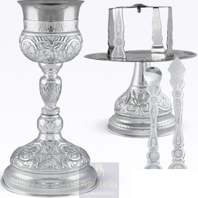 Chalice set, Gold Plated Chalice, Enameled Chalice, Agritelis, Church Supplies, ieraskevi.com