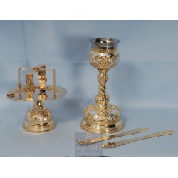 Chalice set, Gold Plated Chalice, Enameled Chalice, Agritelis, Church Supplies, ieraskevi.com