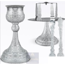 Chalice set, Gold Plated Chalice, Enameled Chalice, Agritelis, Church Supplies, ieraskevi.com