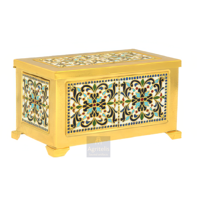 Reliquary Gold plated Enameled