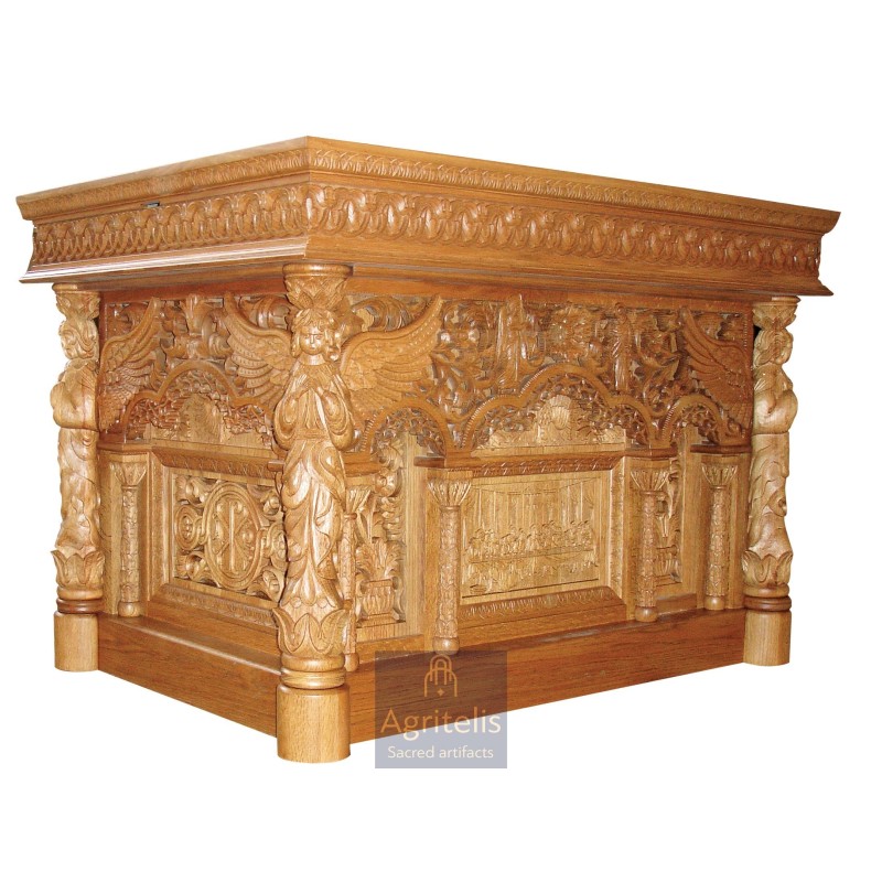 Holy Altar, Christian Orthodox Altar, Woodcraft, Oak, ieraskevi.com, Agritelis, Church Supplies