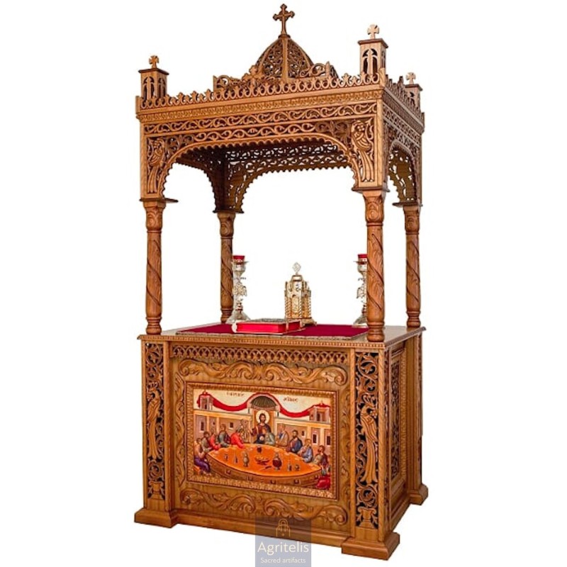 Holy Altar, Christian Orthodox Altar, Woodcraft, Oak, ieraskevi.com, Agritelis, Church Supplies