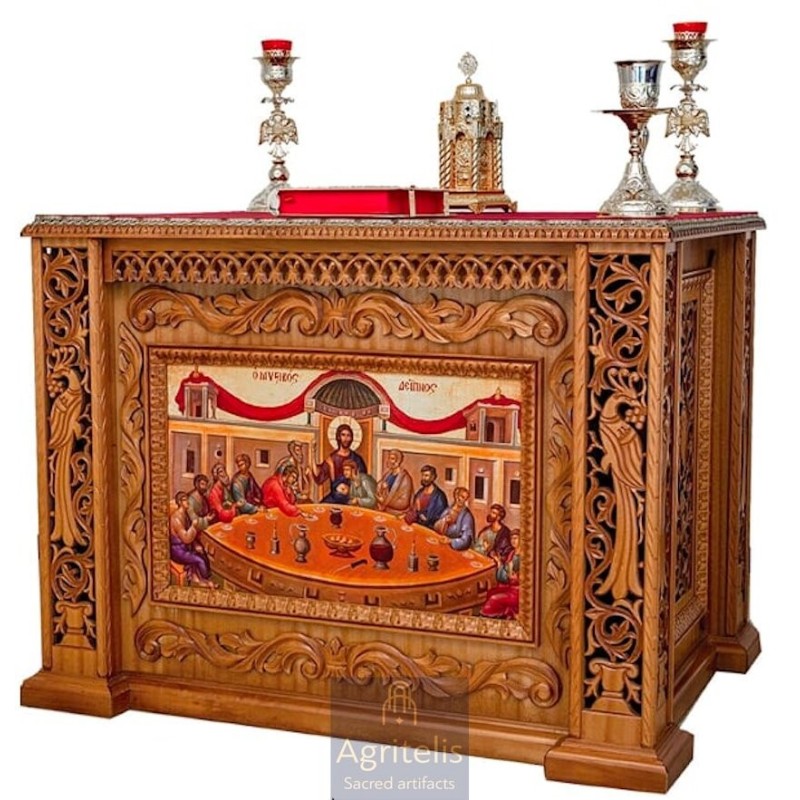 Holy Altar, Christian Orthodox Altar, Woodcraft, Oak, ieraskevi.com, Agritelis, Church Supplies