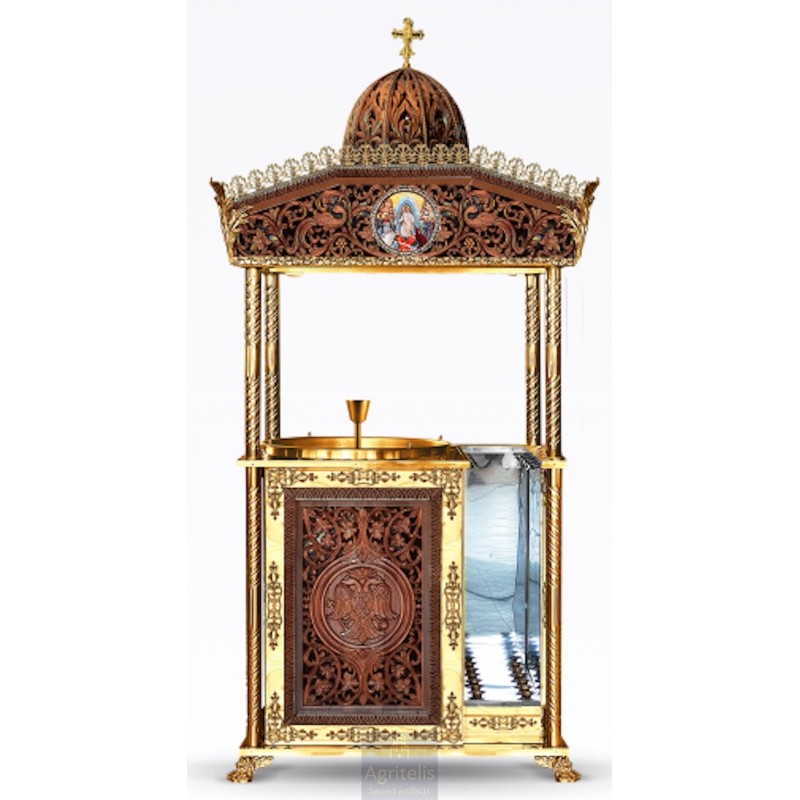 Candelabrum, Christian Orthodox Altar, Woodcraft, Oak, ieraskevi.com, Agritelis, Church Supplies