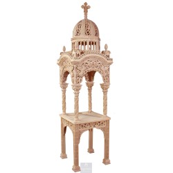 Icon Stand, Christian Orthodox Chair, Woodcraft, Oak, ieraskevi.com, Agritelis, Church Supplies