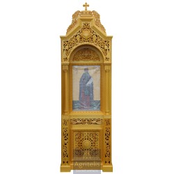 Icon Stand, Christian Orthodox Chair, Woodcraft, Oak, ieraskevi.com, Agritelis, Church Supplies