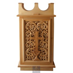 Candle Holder, Christian Orthodox Chair, Woodcraft, Oak, ieraskevi.com, Agritelis, Church Supplies