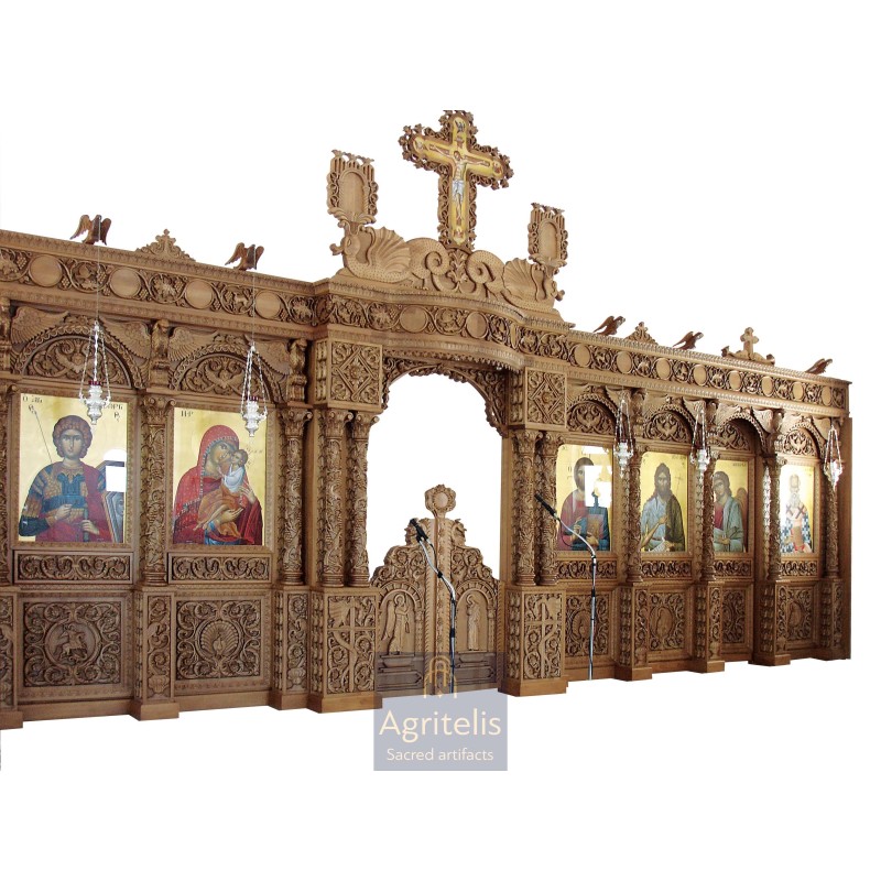 Iconostasi, Templo, Christian Orthodox Altar, Woodcraft, Linden, ieraskevi.com, Agritelis, Church Supplies