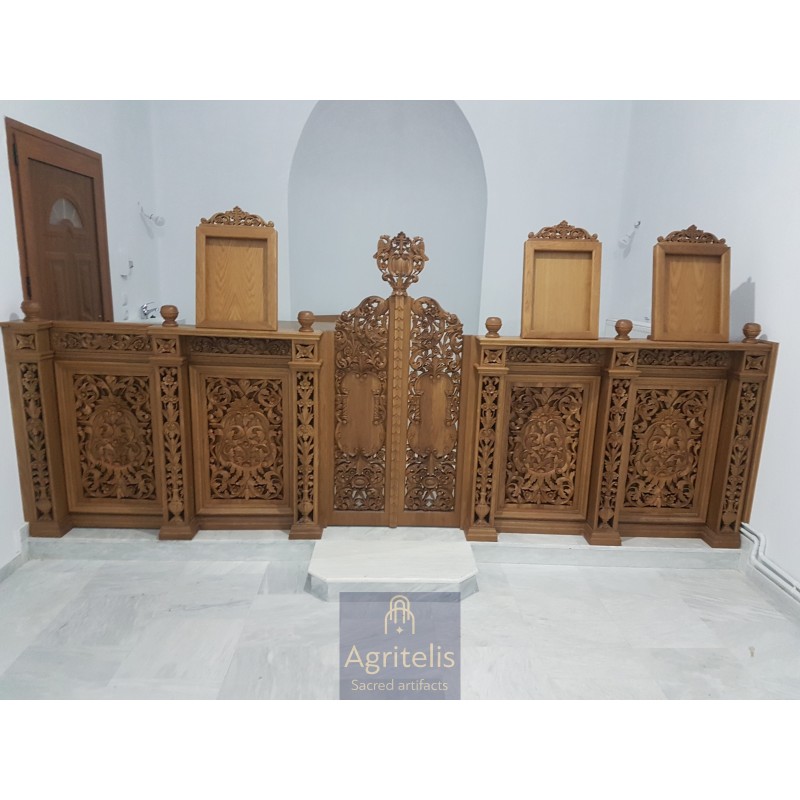 Soleas Christian Orthodox Altar, Woodcraft, Linden, ieraskevi.com, Agritelis, Church Supplies