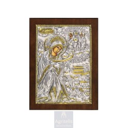 Silver Icon, Agritelis Sacred Artifacts, ieraskevi.com,  Virgin Mary the Guide 23 x 17cm