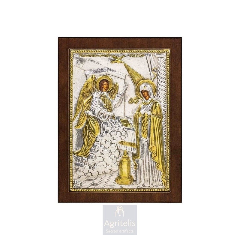 Silver Icon, Agritelis Sacred Artifacts, ieraskevi.com,  Virgin Mary the Expectant 23 x 17cm