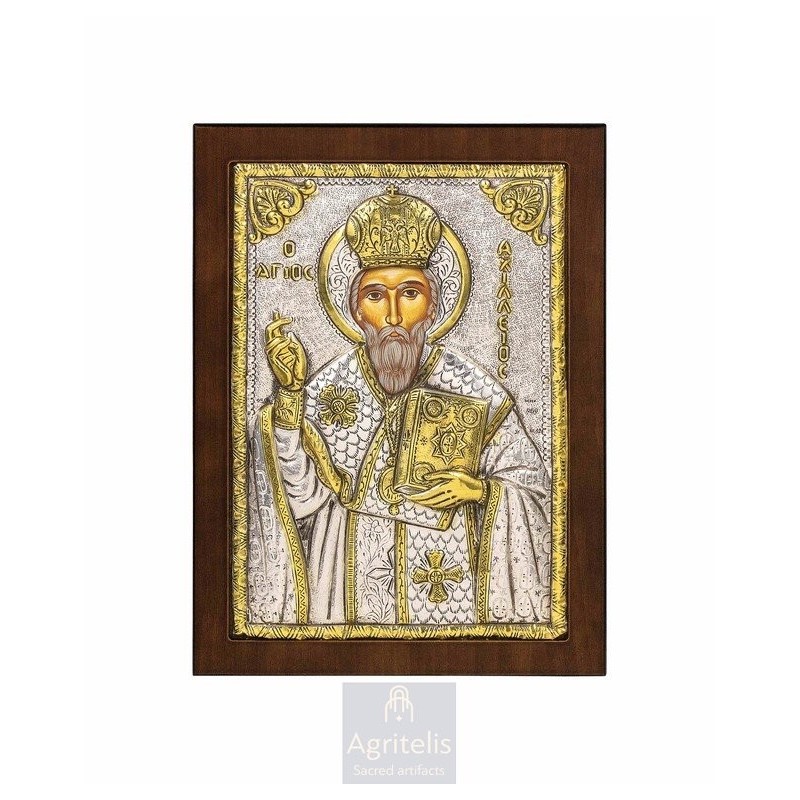 Silver Icon, Agritelis Sacred Artifacts, ieraskevi.com,  Virgin Mary the Expectant 23 x 17cm