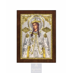 Silver Icon, Agritelis Sacred Artifacts, ieraskevi.com,  Virgin Mary the Expectant 23 x 17cm