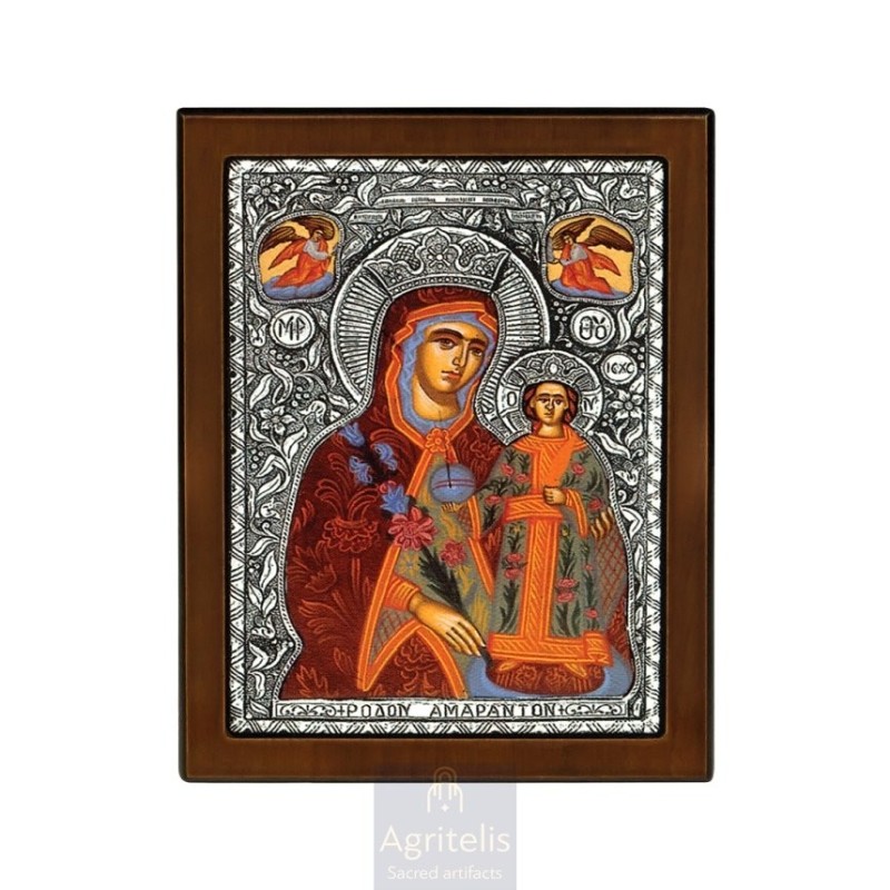 Silver Icon, Agritelis Sacred Artifacts, ieraskevi.com,  Virgin Mary the Expectant 23 x 17cm