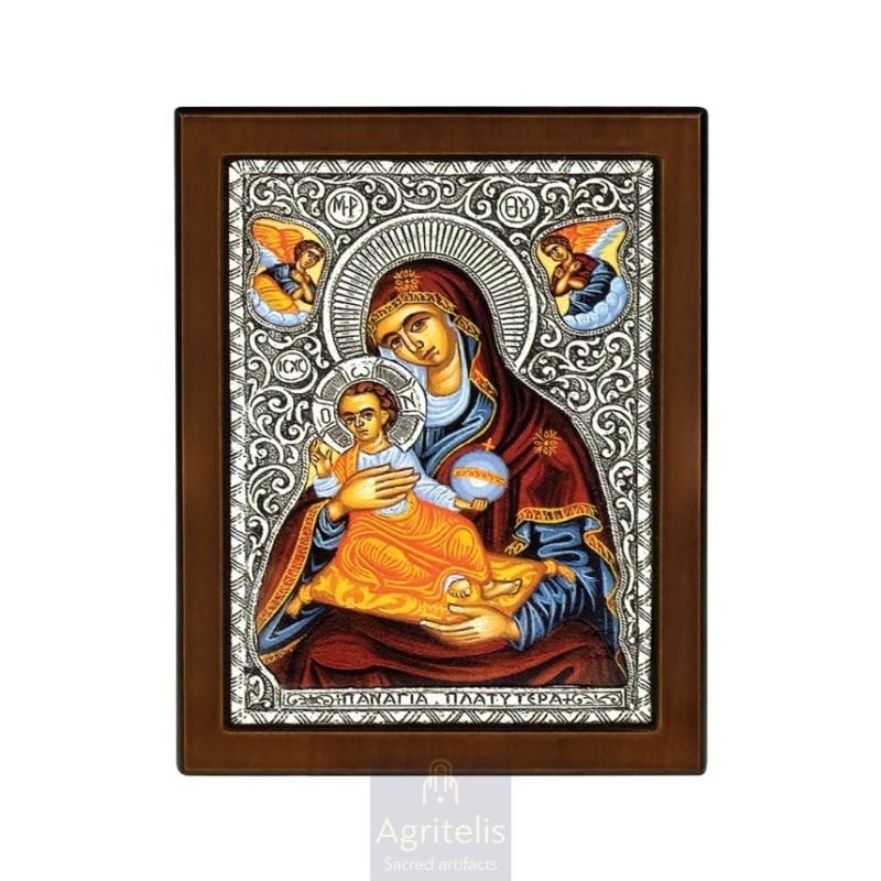 Silver Icon, Agritelis Sacred Artifacts, ieraskevi.com,  Virgin Mary the Expectant 23 x 17cm