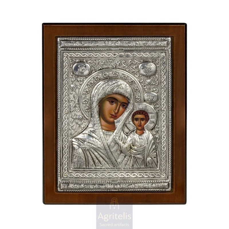 Silver Icon, Agritelis Sacred Artifacts, ieraskevi.com,  Virgin Mary the Expectant 23 x 17cm