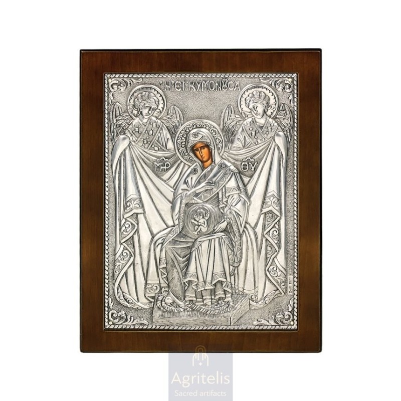 Silver Icon, Agritelis Sacred Artifacts, ieraskevi.com,  Virgin Mary the Expectant 23 x 17cm