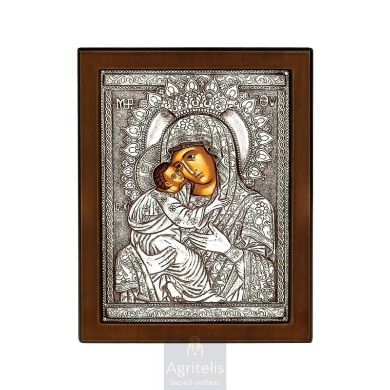 Silver Icon, Agritelis Sacred Artifacts, ieraskevi.com,  Virgin Mary the Expectant 23 x 17cm