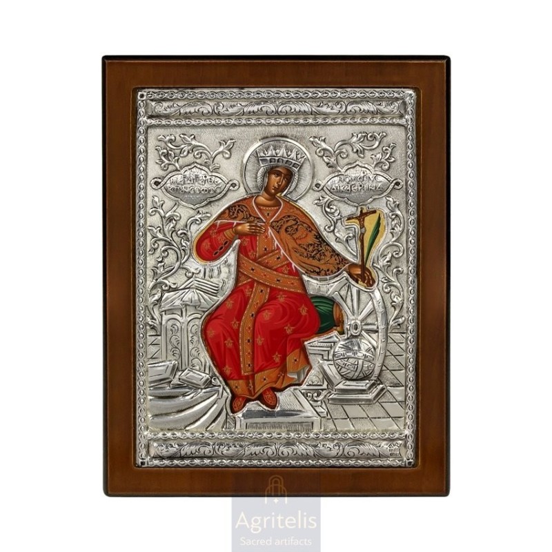 Silver Icon, Agritelis Sacred Artifacts, ieraskevi.com,  Virgin Mary the Expectant 23 x 17cm