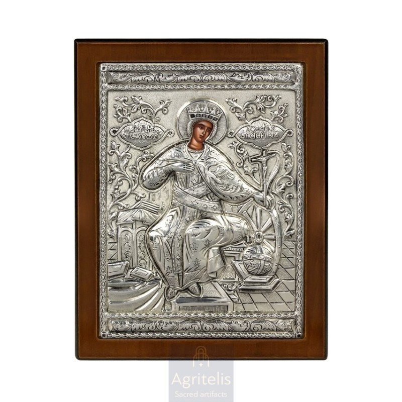 Silver Icon, Agritelis Sacred Artifacts, ieraskevi.com,  Virgin Mary the Expectant 23 x 17cm