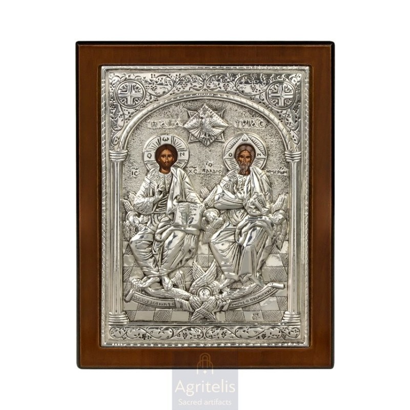 Silver Icon, Agritelis Sacred Artifacts, ieraskevi.com,  Virgin Mary the Expectant 23 x 17cm