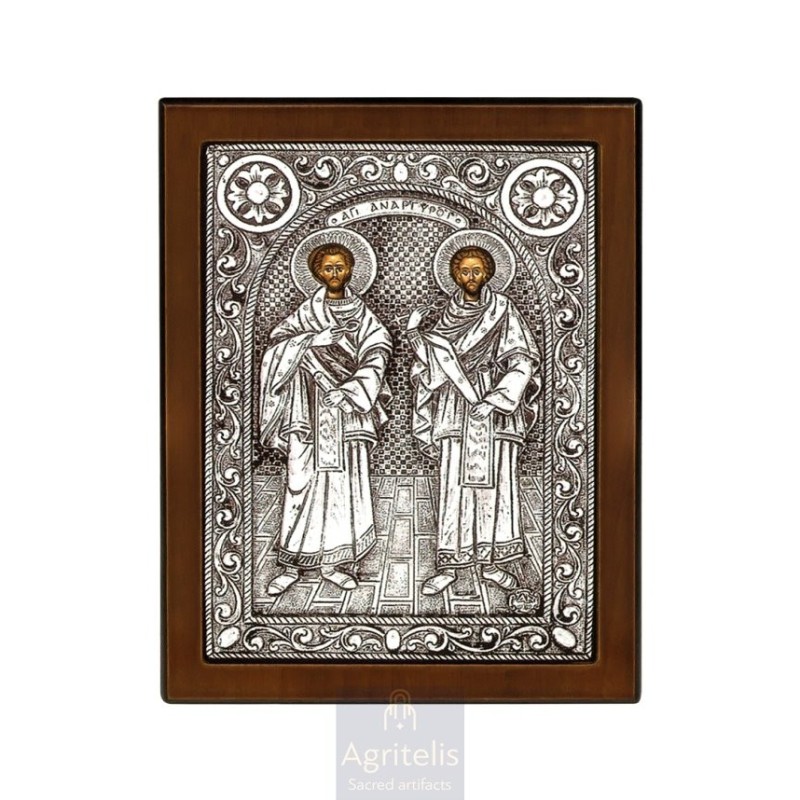 Silver Icon, Agritelis Sacred Artifacts, ieraskevi.com,  Virgin Mary the Expectant 23 x 17cm