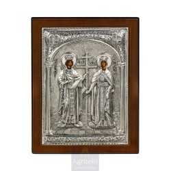 Silver Icon, Agritelis Sacred Artifacts, ieraskevi.com,  Virgin Mary the Expectant 23 x 17cm