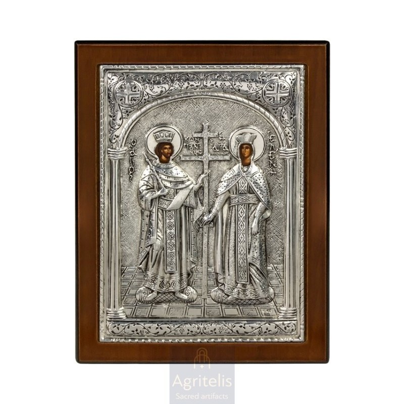 Silver Icon, Agritelis Sacred Artifacts, ieraskevi.com,  Virgin Mary the Expectant 23 x 17cm