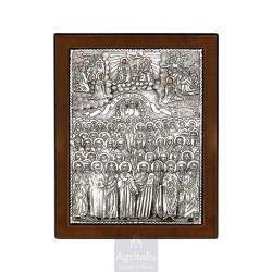 Silver Icon, Agritelis Sacred Artifacts, ieraskevi.com,  Virgin Mary the Expectant 23 x 17cm