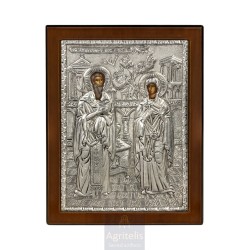 Silver Icon, Agritelis Sacred Artifacts, ieraskevi.com,  Virgin Mary the Expectant 23 x 17cm