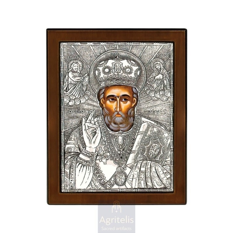 Silver Icon, Agritelis Sacred Artifacts, ieraskevi.com,  Virgin Mary the Expectant 23 x 17cm