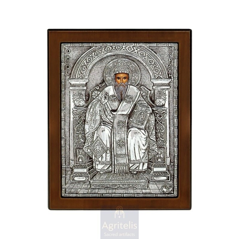 Silver Icon, Agritelis Sacred Artifacts, ieraskevi.com,  Virgin Mary the Expectant 23 x 17cm