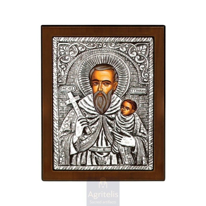 Silver Icon, Agritelis Sacred Artifacts, ieraskevi.com,  Virgin Mary the Expectant 23 x 17cm