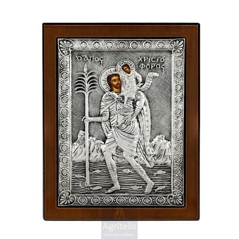 Silver Icon, Agritelis Sacred Artifacts, ieraskevi.com,  Virgin Mary the Expectant 23 x 17cm