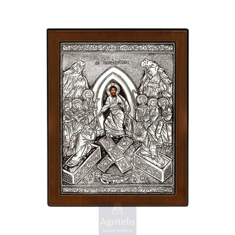 Silver Icon, Agritelis Sacred Artifacts, ieraskevi.com,  Virgin Mary the Expectant 23 x 17cm