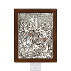 Silver Icon, Agritelis Sacred Artifacts, ieraskevi.com,  Virgin Mary the Expectant 23 x 17cm