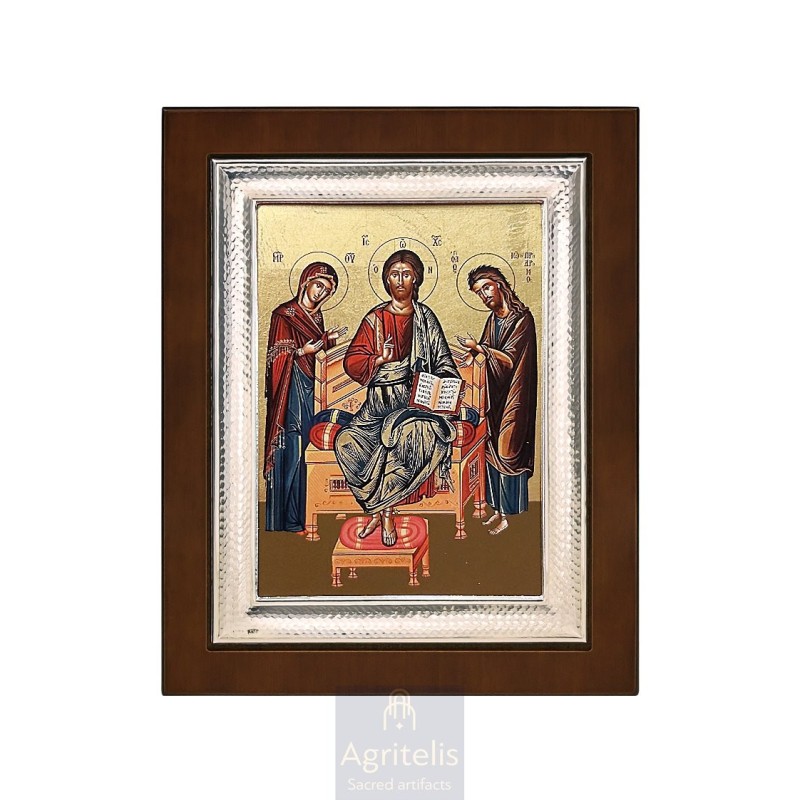 Silver Icon, Agritelis Sacred Artifacts, ieraskevi.com, Intercession 26,5 x 21,5 cm