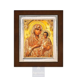 Silver Icon, Agritelis Sacred Artifacts, ieraskevi.com, Panagia of Jerusalem 26,5 x 21,5 cm