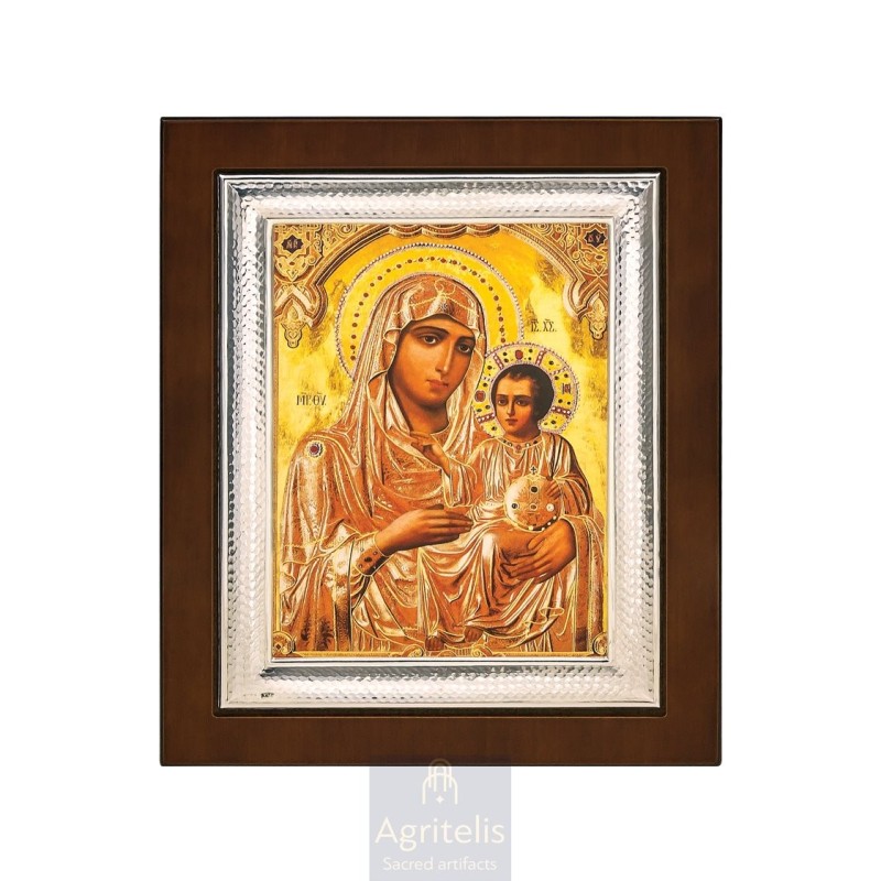 Silver Icon, Agritelis Sacred Artifacts, ieraskevi.com, Panagia of Jerusalem 26,5 x 21,5 cm