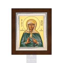 Silver Icon, Agritelis Sacred Artifacts, ieraskevi.com, Saint Marina 26,5 x 21,5 cm