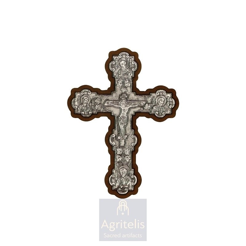 Silver Icon, Agritelis Sacred Artifacts, ieraskevi.com, CROSS DIMENSION 26 X 19