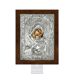 Silver Icon, Agritelis Sacred Artifacts, ieraskevi.com, Virgin Mary Vrefokratousa 24 x 19cm