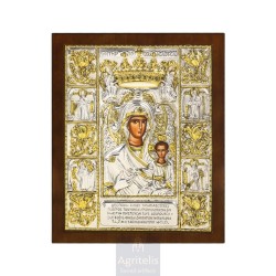 Silver Icon, Agritelis Sacred Artifacts, ieraskevi.com, PANAGIA SOUMELA 31 x 25 cm