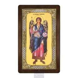 Silver Icon, Agritelis Sacred Artifacts, ieraskevi.com, ARCHANGEL GABRIEL 28.5 x 16.5 cm