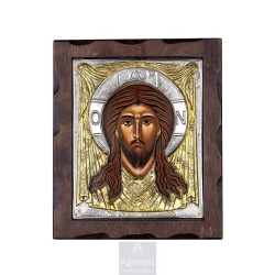 Silver Icon, Agritelis Sacred Artifacts, ieraskevi.com, The Holy Handkerchief 29.5 x 24.5 cm