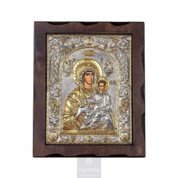 Silver Icon, Agritelis Sacred Artifacts, ieraskevi.com, Panagia Odigitria 34 x 28 cm