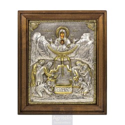 Silver Icon, Agritelis Sacred Artifacts, ieraskevi.com, The life Giving Source 48 x 40 cm