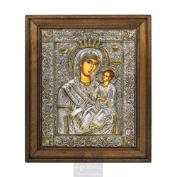 Silver Icon, Agritelis Sacred Artifacts, ieraskevi.com, Panagia Odigitria 50 x 40 cm