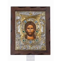 Silver Icon, Agritelis Sacred Artifacts, ieraskevi.com, The Napkin of Christ 34.5 x 28 cm