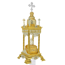 Tabernacle, Gold Plated Tabernacle, Enameled Tabernacle, Agritelis, Church Supplies, ieraskevi.com